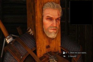 Create meme: stoned Geralt, Geralt funny, Geralt carbon