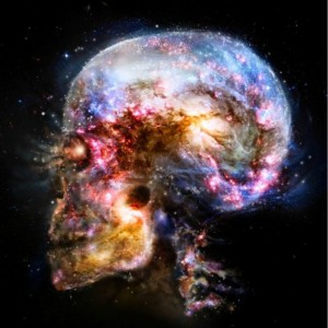 Create meme: brain space, outer space universe