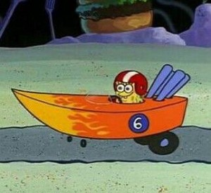 Создать мем: губка боб гонки на лодках, губка боб квадратные штаны, губка боб квадратные штаны. планктон! (1999)