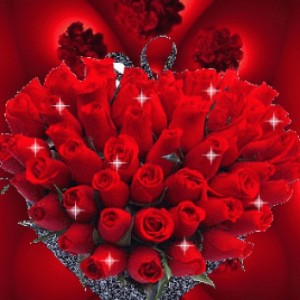 Создать мем: букет цветов любимой девушке гифки, цветы красивые розы, анимированные букеты роз с сердечками