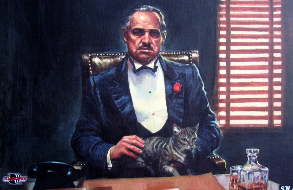 Create meme: don corleone in the chair, don Corleone art, the godfather don Corleone 