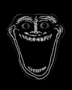 Create meme: scary trollface, trollface horror, trollface screamers