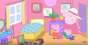 Create meme: cartoons peppa pig and Granny, peppa pig the noisy night, peppa pig Chloe