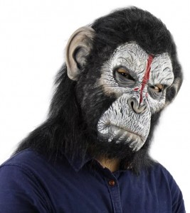 Create meme: mask orangutan, monkey mask scary, the gorilla mask