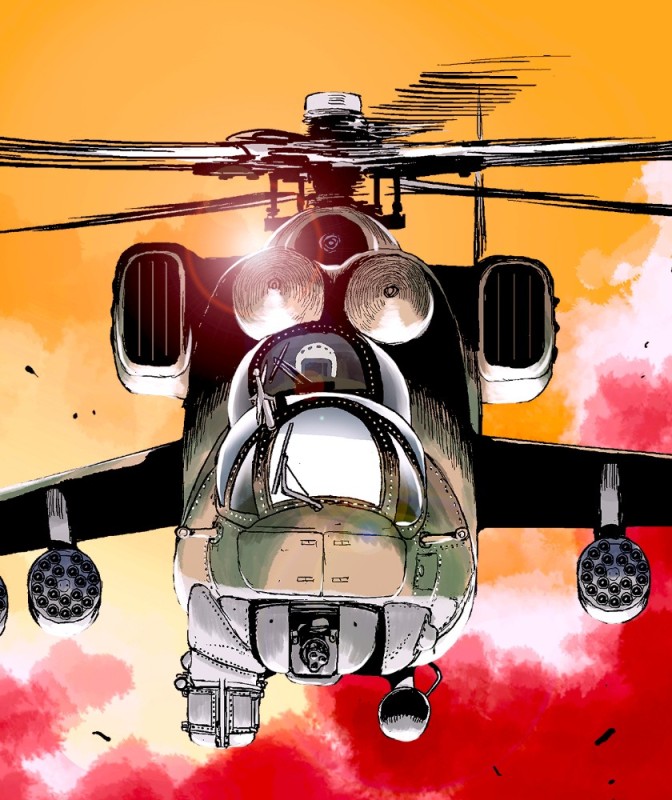 Create meme: helicopter , mi helicopters, combat helicopter