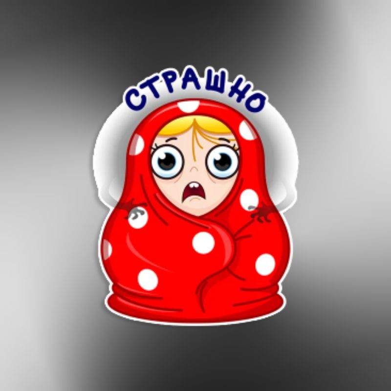 Create meme: matryoshka sticker, matryoshka doll with teeth, matryoshka icon