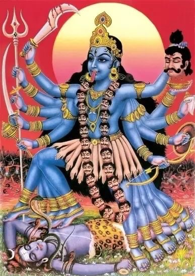 Создать мем: индийские боги, индийская богиня кали, боги индии