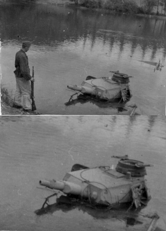 Создать мем: танк в озере мем, танк озера, великий танк озера мем