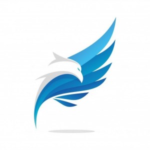 Создать мем: логотип крылья, гром птица логотип, синяя птица логотип