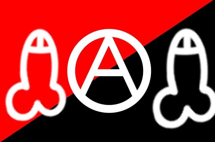 Create meme: anarchy, anarchism, the symbol of anarcho-communism