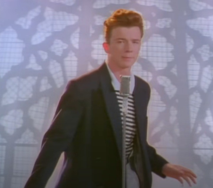 Create meme: rickrolling, Rick Astley never gonna give you up, Rick Astley rickroll