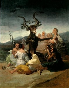 Create meme: Francisco Goya coven, the witch, Jan Potocki