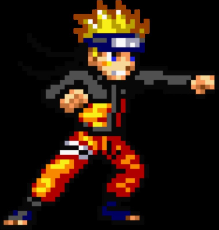 Create meme: pixel art, pixel art naruto, naruto 