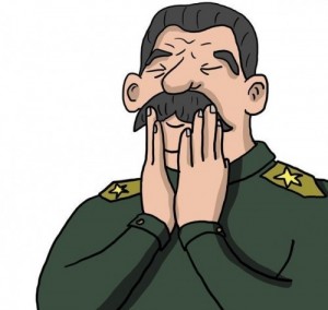 Create meme: Stalin stroking his mustache