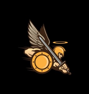 Создать мем: крылья эмблема, символ архангел вектор, гладиатор арт лого