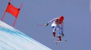 Create meme: olympic, lindsey vonn, slalom