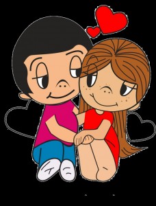 Create meme: clipart, love of, love is the happiness for two