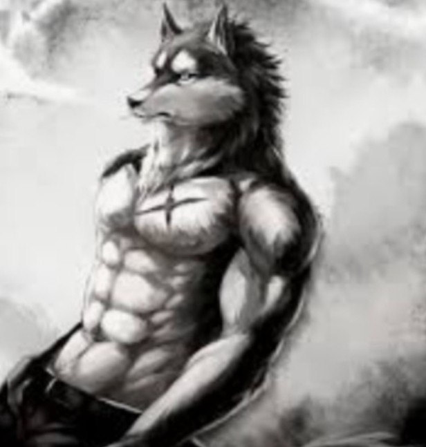 Create meme: wolves muscles, brutal wolf, wolf furry