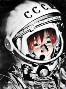 Создать мем: гагарин полетел в космос, гагарин первый космонавт, гагарин в космос