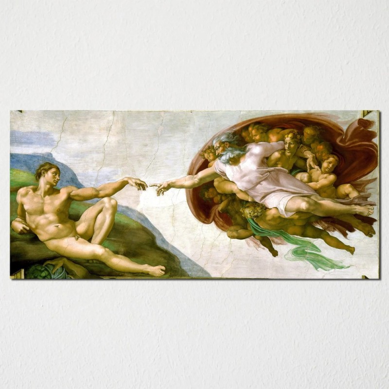 Создать мем: микеланджело картины сотворение адама, сотворение адама сикстинская капелла, микеланджело сотворение адама 1508 1512