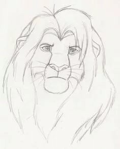 Create meme: pencil drawing Mufasa, Simba pencil drawing, Mufasa picture