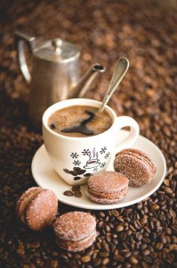 Create meme: postcards and coffee for you, tea and coffee with donuts, January coffee and macaroon and winter