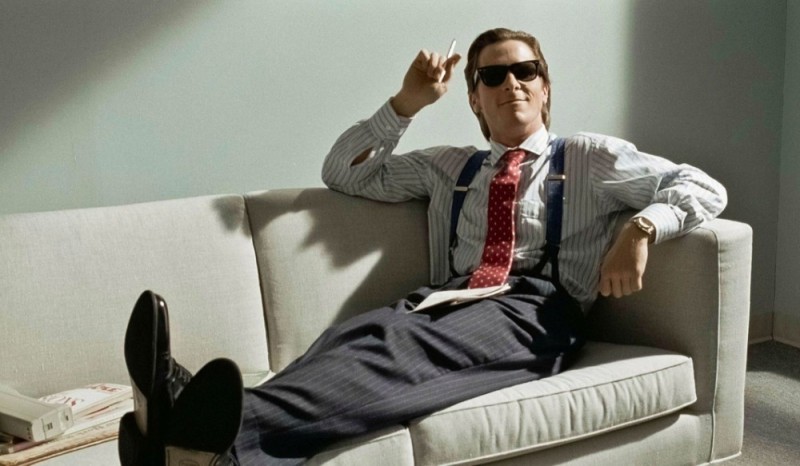 Create meme: christian bale american psycho