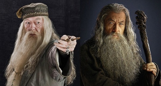 Create meme: Harry Potter Dumbledore, Gandalf from Lord of the rings, Dumbledore from harry Potter