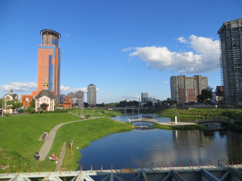 Create meme: Shchelkovo embankment, the city of Shchelkovo, Moscow region, Shchelkovo, Moscow region