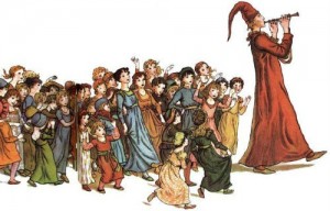 Create meme: the middle ages, pied Piper of Hamelin, medieval