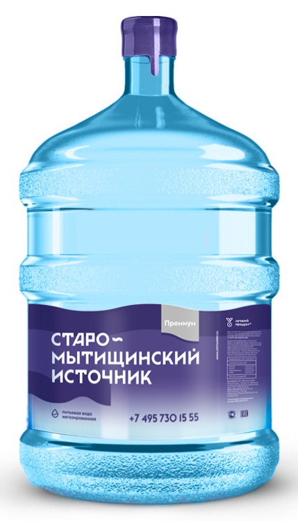 Create meme: drinking water "staro-Mytishchi premium spring" 19L polycarbonate, water source staro-Mytishchi, 19 liters, staro-Mytishchi water source