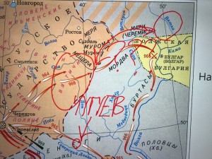 Create meme: Demyansk boiler ramasheuski corridor, the old Russian state Svyatoslav, the Eastern Slavs map