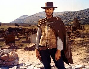 Create meme: Clint Eastwood the good the bad the evil, Clint Eastwood Wild West, Clint Eastwood in his youth cowboy