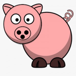 Create meme: cartoon pig