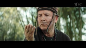 Create meme: rain in the face lakota chief, shaman, a frame from the video