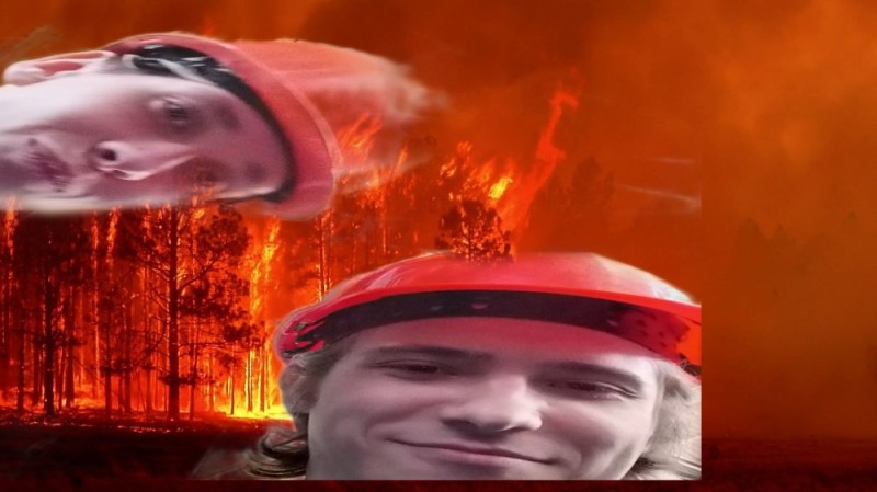Создать мем: фон пожара, пожарный или пожарник, горящий лес фон