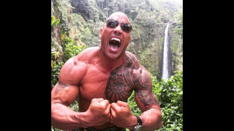 Create meme: Dwayne the Rock Johnson tattoo, Dwayne Johnson, Dwayne Johnson biceps