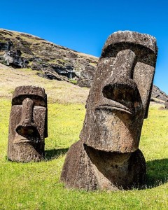 Create meme: Easter Island