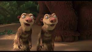 Create meme: crash and Eddie, the possums from ice age , from the ice age 