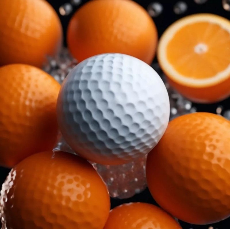 Создать мем: оранжевый мяч, мячи для гольфа оранжевый, мячик для гольфа