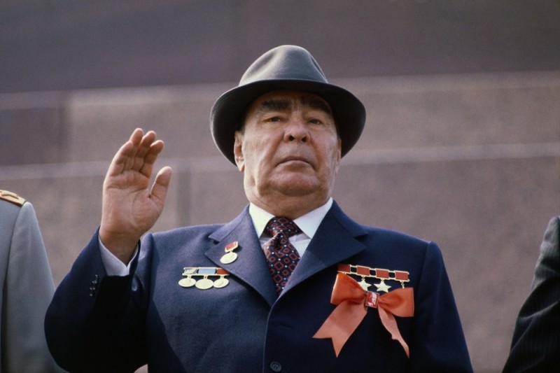 Create meme: Leonid Brezhnev , brezhnev 's stagnation, USSR Brezhnev