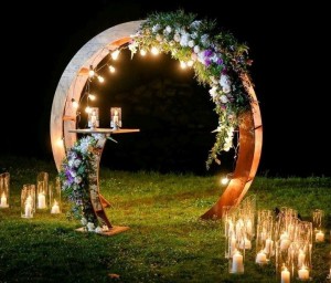 Создать мем: венок обруч свадебная арка, круглая арка для выездной регистрации, свадебная арка полумесяц