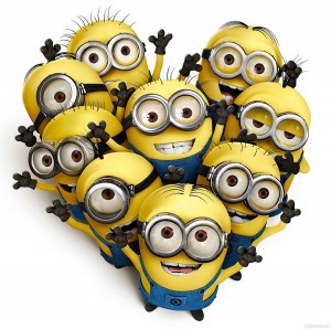 Create meme: minions minions, minions