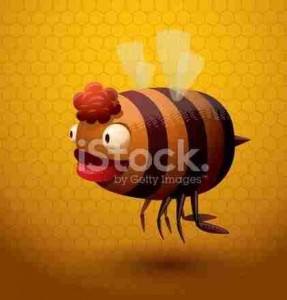 Создать мем: веселая пчела, сумасшедшая пчела, смешная пчела сток