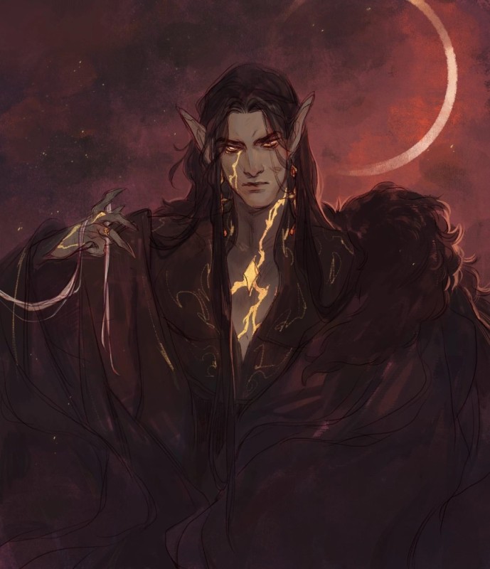 Create meme: silmarillion feanor, maglor silmarillion, elf art guy