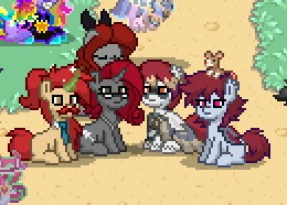 Create meme: pony town, pony town genshin, pony town skin