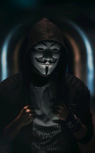 Create meme: guy Fawkes hacker, anonymous, anonymous in the hood