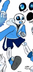 Create meme: sans undertale, sans and blue, undertale sans