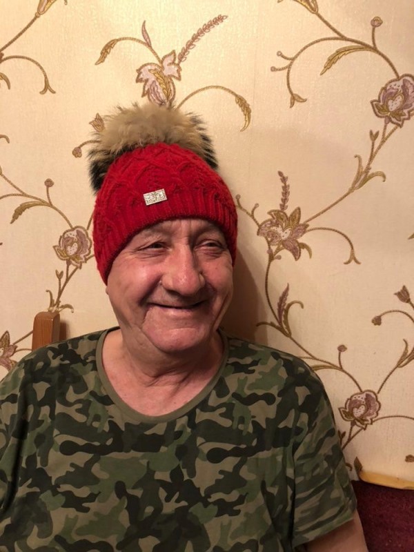 Create meme: Lyudmila , grandfather , granny in a hat