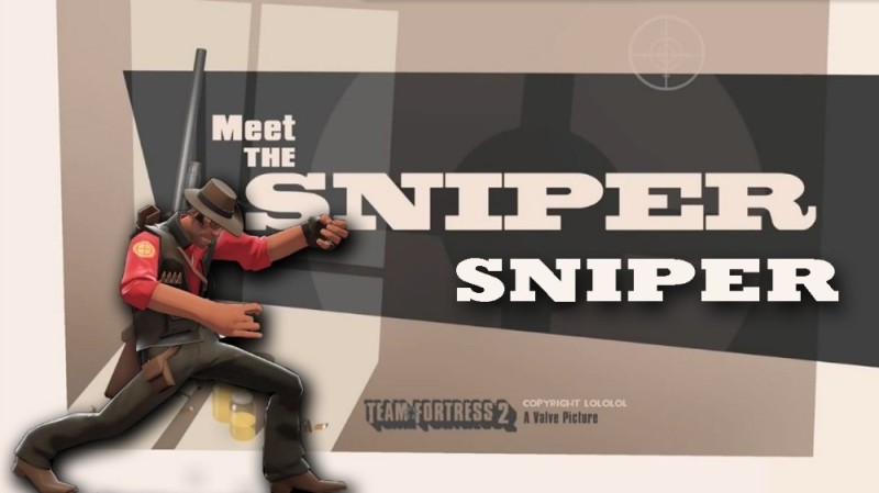 Создать мем: team fortress 2 плакат sniper, team fortress 2 sniper, снайпер тф2 бета